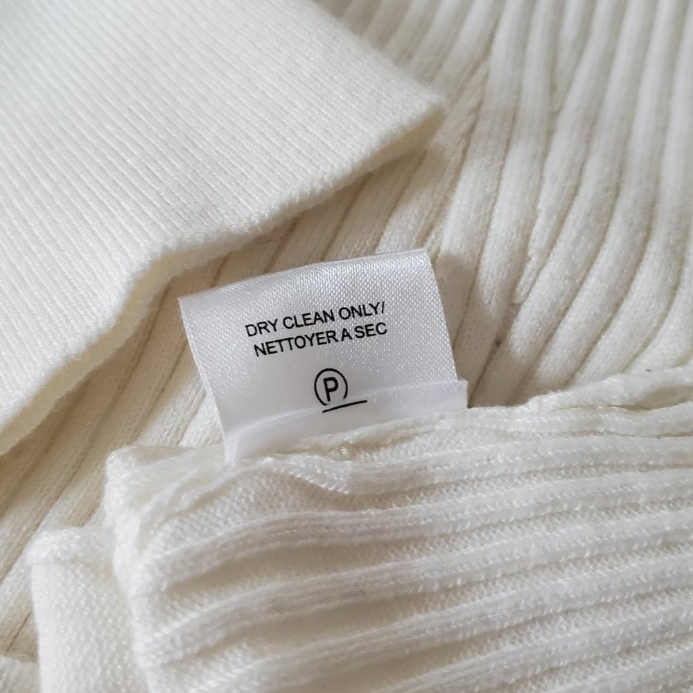 Spring Sweater - Ivanka Trump Women White Knit Slim Fit Cardigan Size Small - Picture 6 of 9